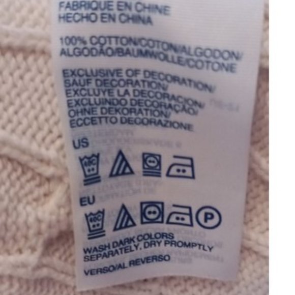 TOMMY HILFIGER BEAUTIFUL CABLE KNITTE SWEATER 100 % COTTON - Picture 2 of 3